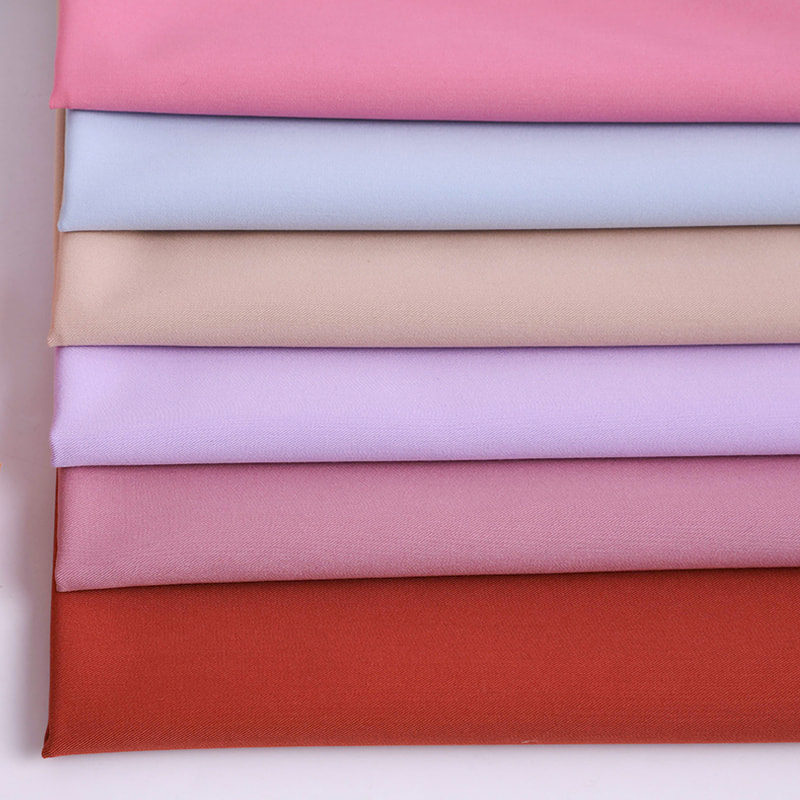 FX50316 Malambot na Handfeeling Plain Dyed Polyester Rayon 4 Way Stretch Twill Tela para sa Mga Scrub at Medikal na Uniporme